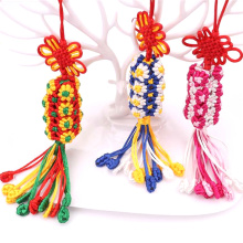 handmade chinese knot tassel DIY colorful thread cord tassel for decoration